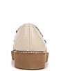 Color:Porcelain Skin - Image 3 - Adiline Leather Slip-On Lightweight Wedge Loafers