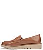 Color:Hazelnut Patent - Image 5 - Adiline Patent Leather Slip-On Lightweight Wedge Loafers