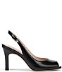 Naturalizer Alexa Leather Peep Toe Slingback Dress Heels - Image 2