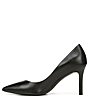 Color:Black - Image 5 - Anna Leather Pointed Toe Pumps