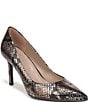Naturalizer Anna Metallic Snake Print Leather Pumps - Image 1