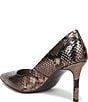 Naturalizer Anna Metallic Snake Print Leather Pumps - Image 4
