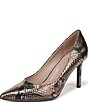 Naturalizer Anna Metallic Snake Print Leather Pumps - Image 6