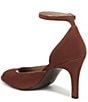 Naturalizer Asha Suede Ankle Strap Peep Toe Dress Pumps - Image 6