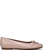 Naturalizer Ashlyn Snake Embossed Leather Bow Ballet Flats - Image 2