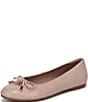 Naturalizer Ashlyn Snake Embossed Leather Bow Ballet Flats - Image 6