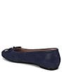 Naturalizer Ashlyn Snake Embossed Suede Bow Ballet Flats - Image 4