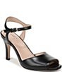 Naturalizer Autumn Leather Ankle Strap Peep Toe Dress Pumps - Image 1