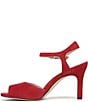 Naturalizer Autumn Suede Ankle Strap Peep Toe Dress Pumps - Image 5