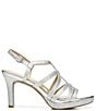 Color:Silver Glitter - Image 2 - Baylor Glitter Strappy Platform Dress Sandals