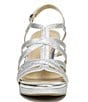 Color:Silver Glitter - Image 6 - Baylor Glitter Strappy Platform Dress Sandals