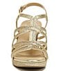 Color:Gold Glitter - Image 6 - Baylor Glitter Strappy Platform Dress Sandals