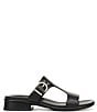 Naturalizer Beach Leather T-Strap Slide Sandals - Image 3