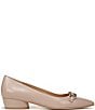 Color:Warm Fawn Tan - Image 2 - Becca Chain Detail Leather Pumps