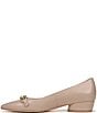 Color:Warm Fawn Tan - Image 5 - Becca Chain Detail Leather Pumps