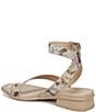 Color:Lilac Multi - Image 4 - Birch Snake Print Leather Toe Loop Ankle Strap Sandals