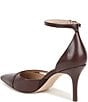 Naturalizer Bliss Leather Pointed Toe Ankle Strap Dress Pumps - Image 4