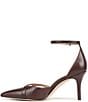 Naturalizer Bliss Leather Pointed Toe Ankle Strap Dress Pumps - Image 5