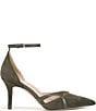 Naturalizer Bliss Suede Pointed Toe Ankle Strap Dress Pumps - Image 2