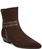 Naturalizer Boden Suede Double Strap Snip Toe Ankle Booties - Image 1