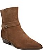 Naturalizer Boden Suede Double Strap Snip Toe Ankle Booties - Image 1