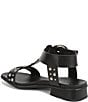 Naturalizer Brandy Studded Leather Big Buckle Hardware T-Strap Ankle Wrap Sandals - Image 4