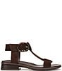 Naturalizer Brandy Suede Big Buckle Hardware T-Strap Ankle Wrap Sandals - Image 2