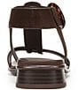 Naturalizer Brandy Suede Big Buckle Hardware T-Strap Ankle Wrap Sandals - Image 4
