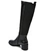 Color:Black - Image 4 - Brent Weatherproof Leather Block Heel Tall Boots