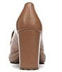 Color:English Tea - Image 3 - Callie-Moc Chain Detail Leather Lug Sole Loafer Pumps