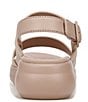 Color:Blush Pink - Image 3 - Coast Tumbled Platform Slingback Sandals