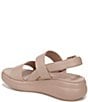 Color:Blush Pink - Image 4 - Coast Tumbled Platform Slingback Sandals