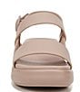 Color:Blush Pink - Image 6 - Coast Tumbled Platform Slingback Sandals
