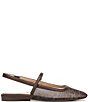 Naturalizer Connie Leopard Mesh Slingback Mary Jane Square Toe Ballet Flat Mules - Image 2