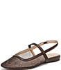 Naturalizer Connie Leopard Mesh Slingback Mary Jane Square Toe Ballet Flat Mules - Image 6