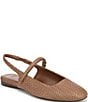 Naturalizer Connie Raffia Slingback Mary Jane Square Toe Ballet Flats - Image 1