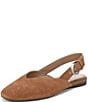 Naturalizer Crystal Suede Slingback Square Toe Ballet Flats - Image 6