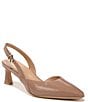 Color:Taupe Patent - Image 1 - Dalary Patent Leather Slingback Dress Pumps