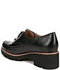 Color:Black - Image 4 - Darry Lace-Up Leather Lightweight Lug Sole Platform Oxford Loafers