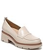 Color:Porcelain - Image 1 - Darry Leather Lightweight Lug Sole Platform Loafers