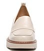 Color:Porcelain - Image 6 - Darry Leather Lightweight Lug Sole Platform Loafers
