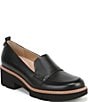 Naturalizer Darry Leather Lightweight Lug Sole Platform Loafer Pumps - Image 1