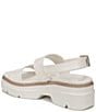 Color:Warm White - Image 4 - Darry Leather Slingback Lightweight Platform Sandals