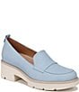 Color:Bluebell - Image 1 - Darry Nubuck Lightweight Lug Sole Platform Loafers