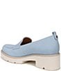 Color:Bluebell - Image 4 - Darry Nubuck Lightweight Lug Sole Platform Loafers