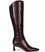 Naturalizer Deesha Croco Embossed Leather Knee High Boots - Image 2