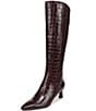 Naturalizer Deesha Croco Embossed Leather Knee High Boots - Image 6
