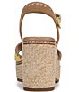 Naturalizer Della Suede Ankle Wrap Platform Wedge Sandals - Image 5