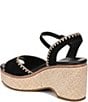 Naturalizer Della Suede Ankle Wrap Platform Wedge Sandals - Image 4