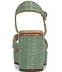 Naturalizer Dovie Raffia Ankle Wrap Sandal Platform Wedges - Image 3
